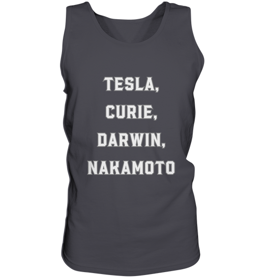 TESLA, CURIE, DARWIN, NAKAMOTO  - Tank-Top