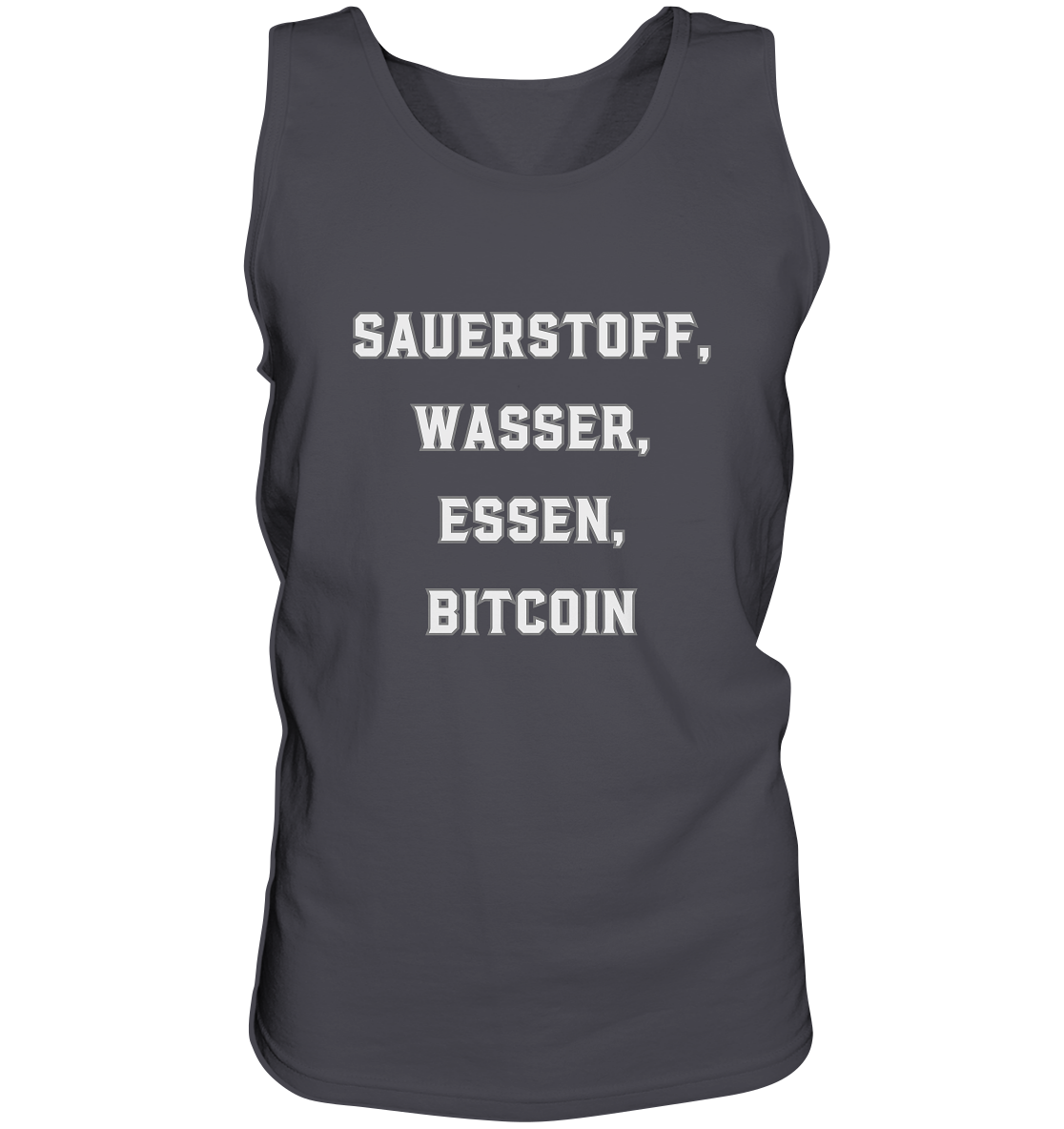 SAUERSTOFF, WASSER, ESSEN, BITCOIN - Tank-Top