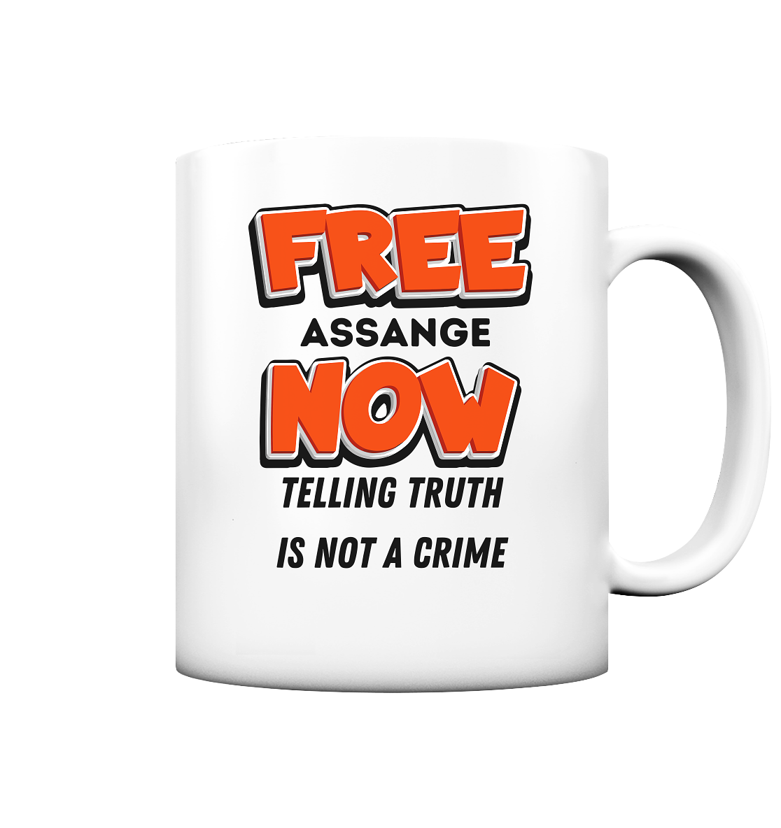 FREE ASSANGE NOW - TELLING TRUTH IS NOT A CRIME - Tasse matt