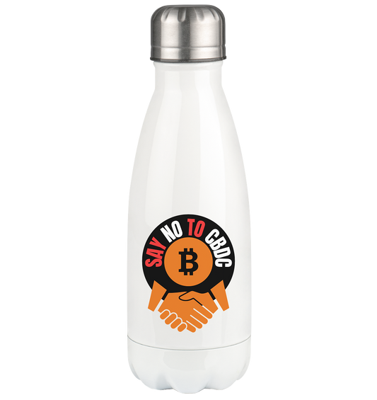 SAY NO TO CBDC (handshake)  - Thermoflasche 350ml