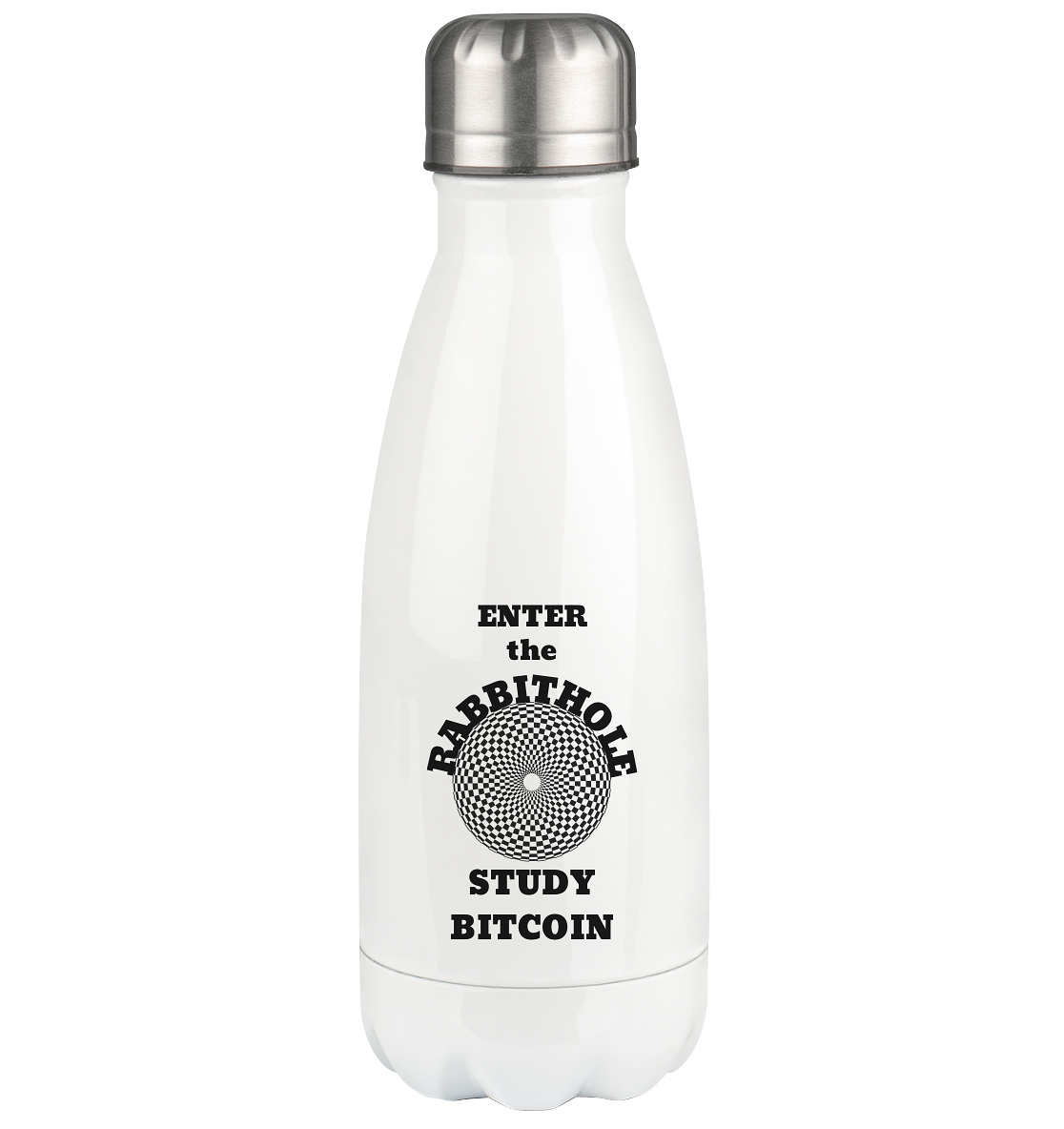 ENTER the RABBITHOLE - STUDY BITCOIN  - Thermoflasche 350ml