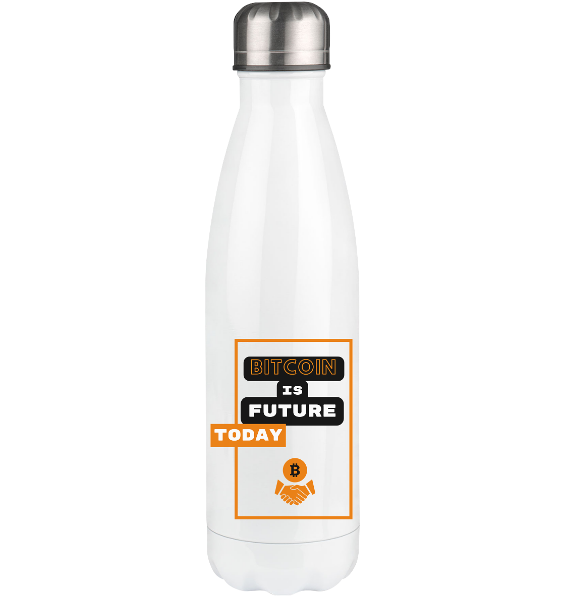 BITCOIN is FUTURE TODAY - Thermoflasche 500ml