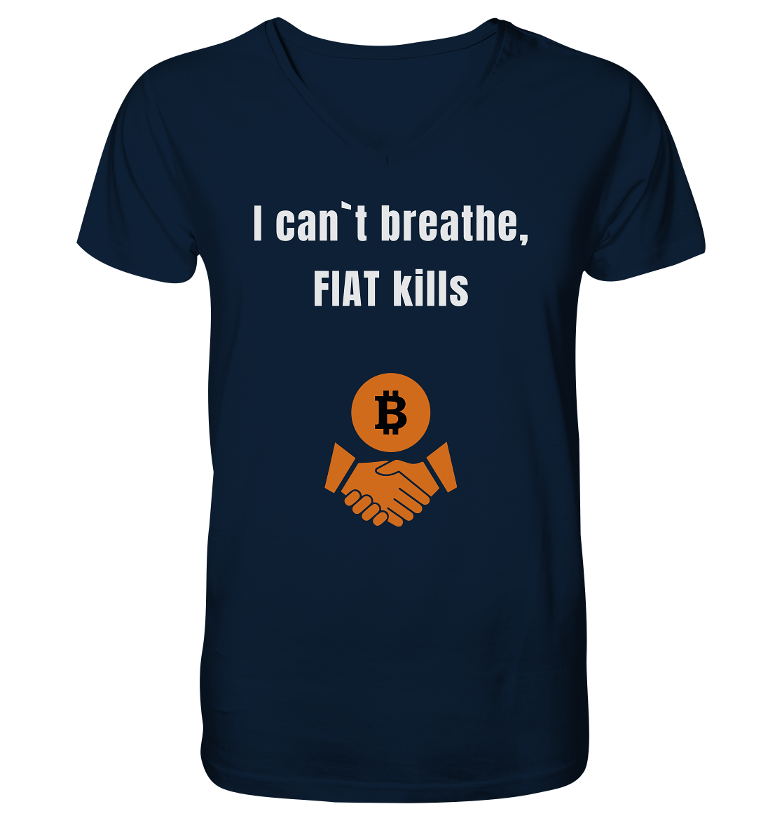 I can`t breathe, FIAT kills  - V-Neck Shirt
