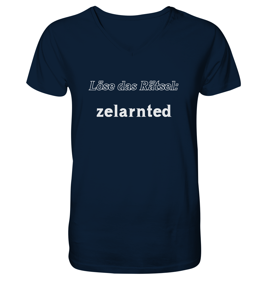 Löse das Rätsel - zelarnted - V-Neck Shirt
