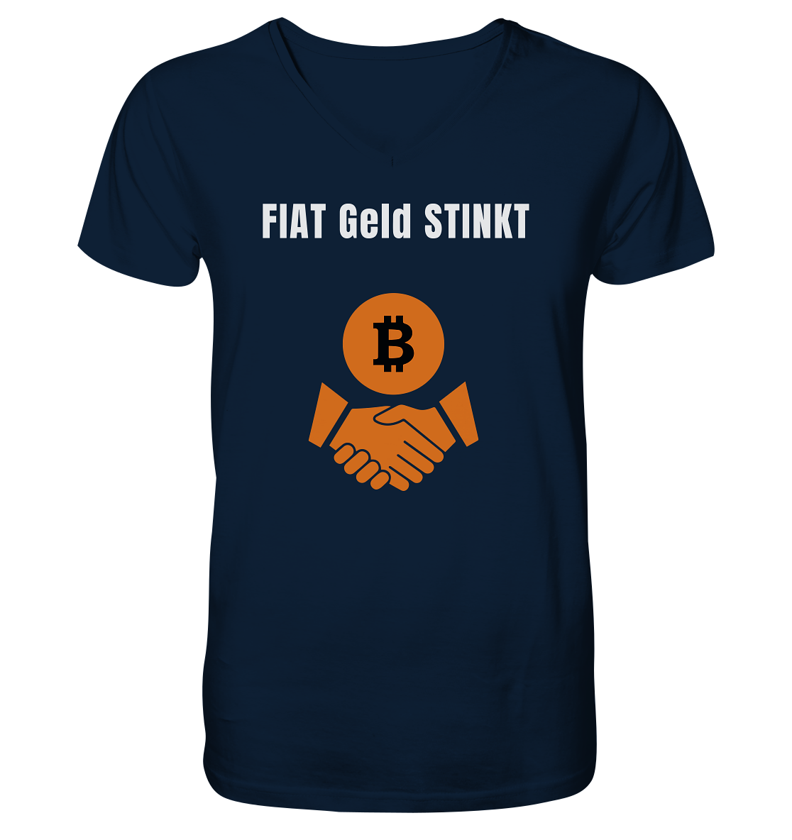 FIAT Geld stinkt - V-Neck Shirt