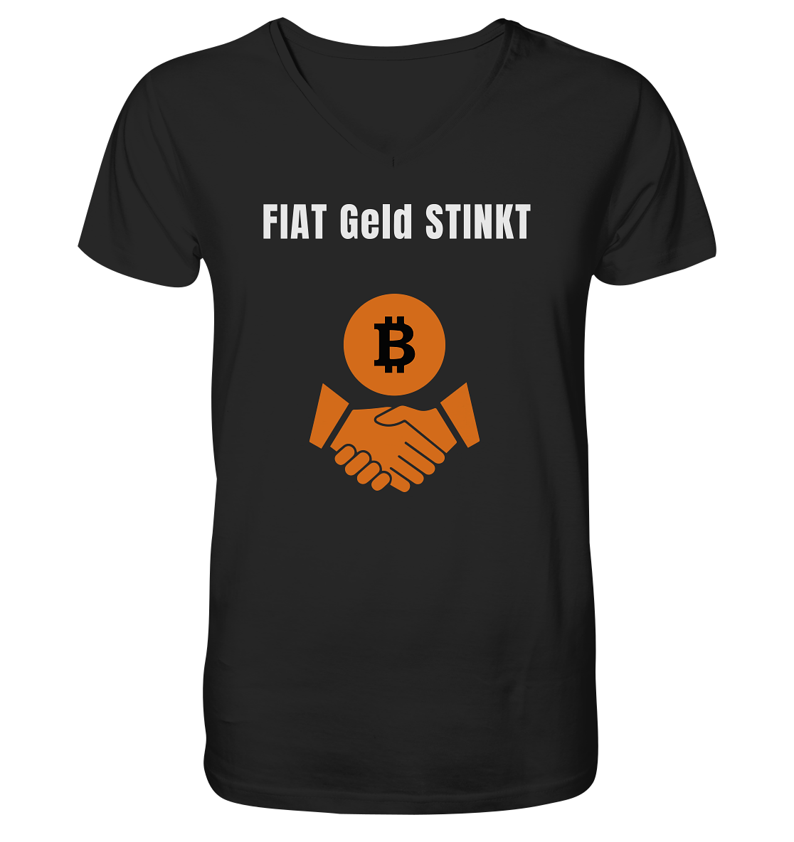 FIAT Geld stinkt - V-Neck Shirt