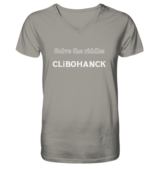 SOLVE THE RIDDLE - CLiBOHANCK - V-Neck Shirt