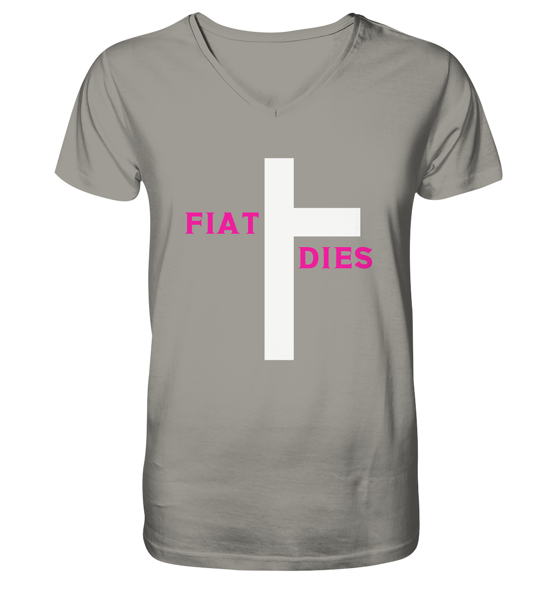FIAT DIES  - V-Neck Shirt