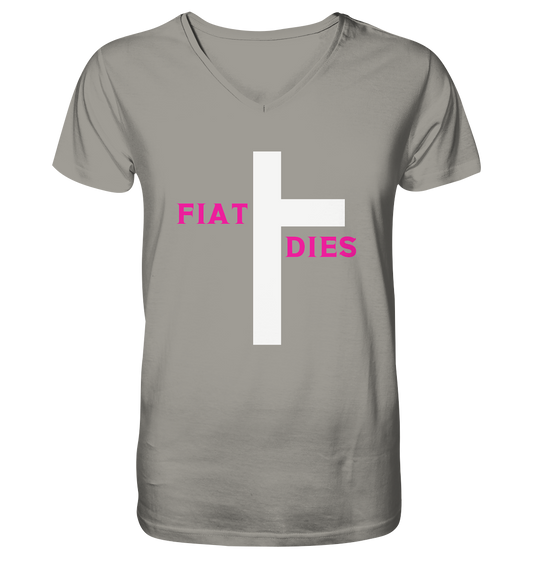FIAT DIES  - V-Neck Shirt