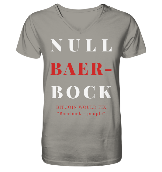 BAERBOCK? BITCOIN WOULD FIX "Baerbock-people" - STUDY BITCOIN  - V-Neck Shirt