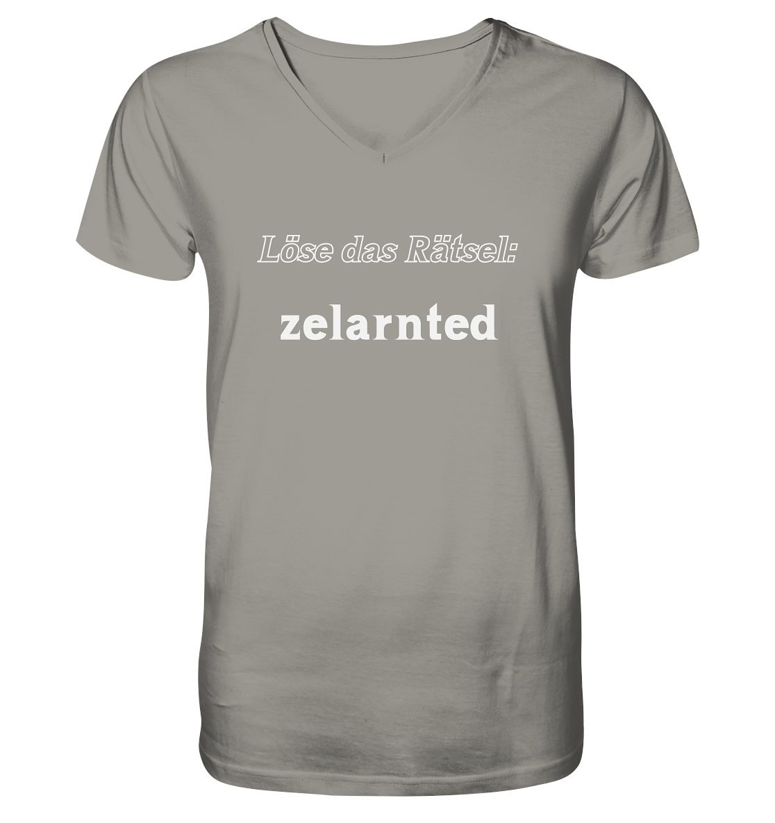 Löse das Rätsel - zelarnted - V-Neck Shirt
