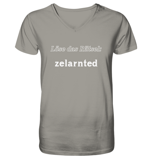 Löse das Rätsel - zelarnted - V-Neck Shirt