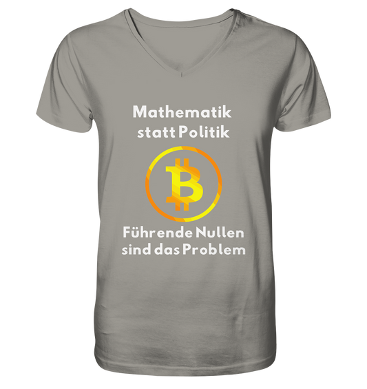 Mathematik statt Politik - führende Nullen sind (überall) das Problem ;-)  V-Neck Shirt