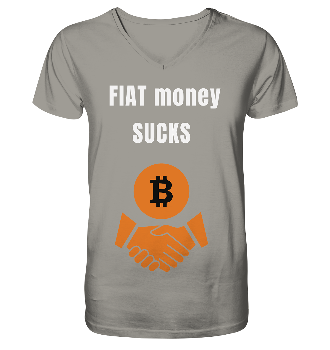 FIAT money SUCKS - V-Neck Shirt