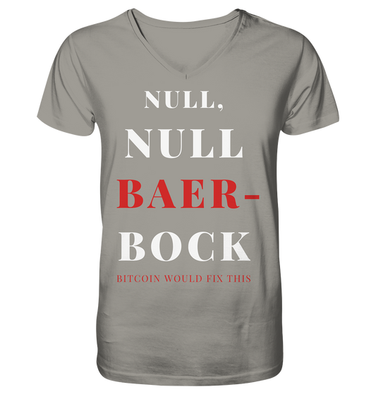 NULL, NULL BAER-BOCK - BITCOIN WOULD FIX... - STUDY BITCOIN   - V-Neck Shirt