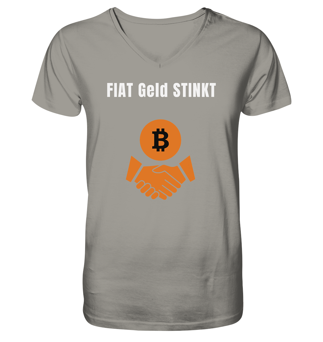 FIAT Geld stinkt - V-Neck Shirt