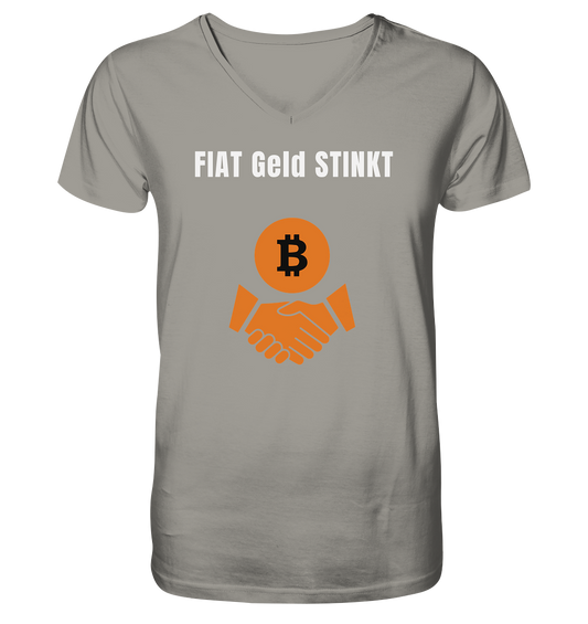 FIAT Geld stinkt - V-Neck Shirt