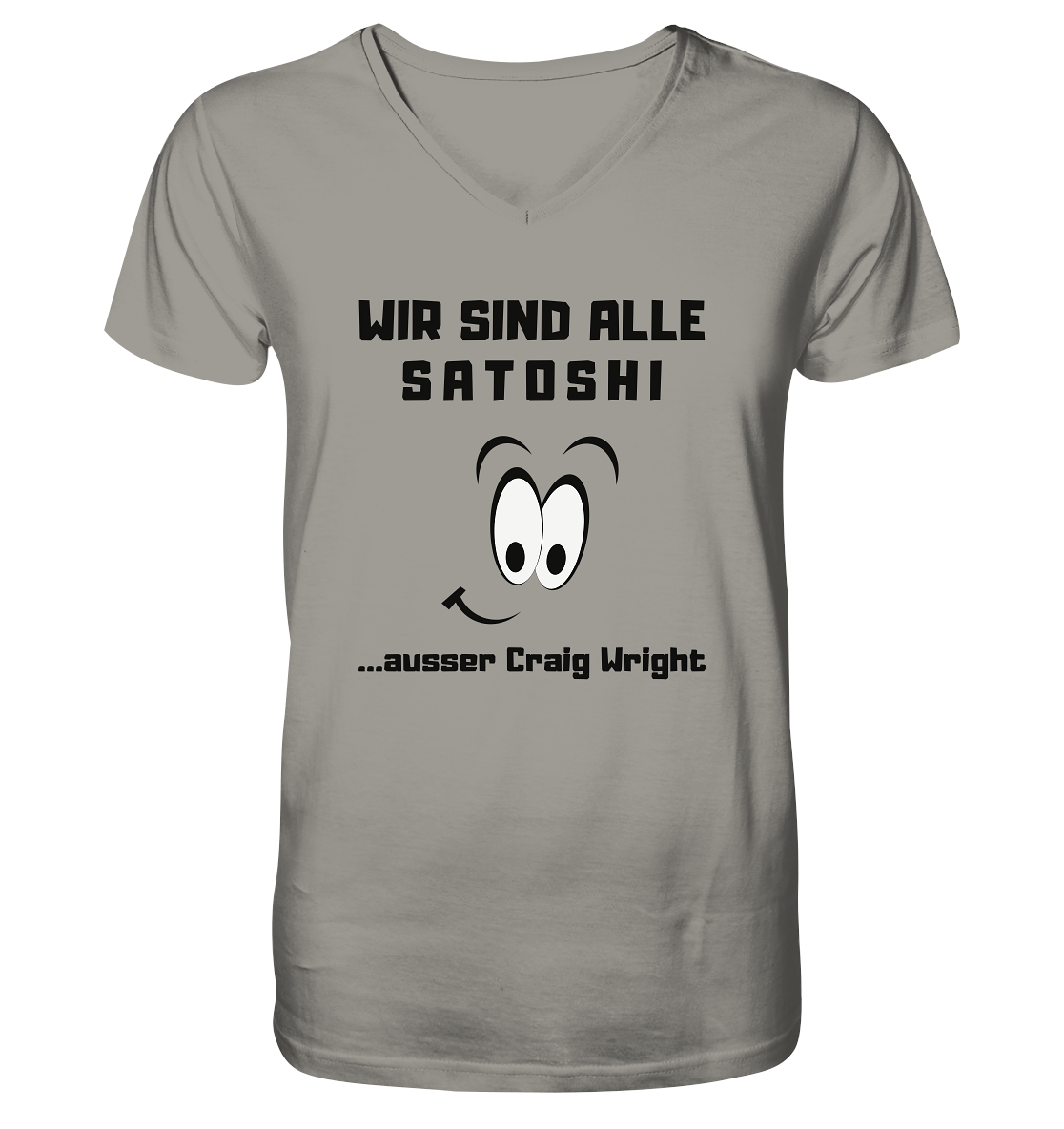 WIR SIND ALLE SATOSHI... ausser Craig White - V-Neck Shirt