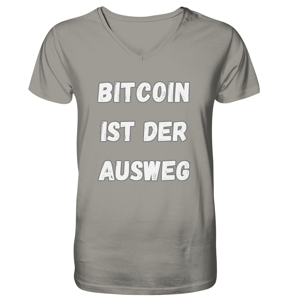 BITCOIN IST DER AUSWEG - V-Neck Shirt