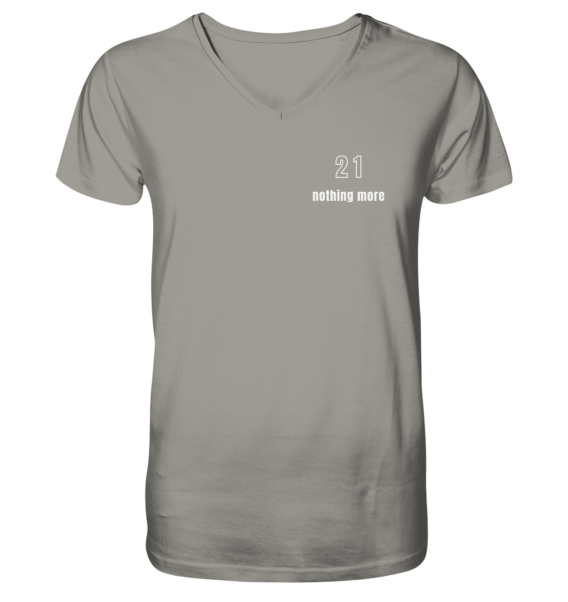Minimalistisch - 21 nothing more - V-Neck Shirt