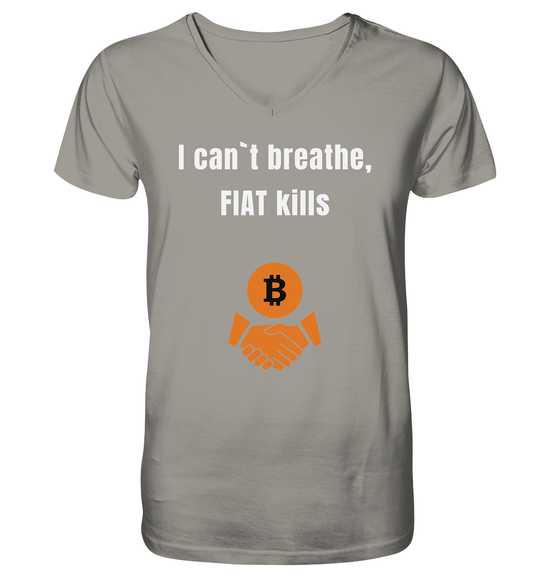 I can`t breathe, FIAT kills  - V-Neck Shirt