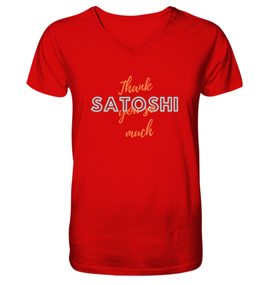 THANK YOU SO MUCH SATOSHI (Variante Chaos) - V-Neck Shirt