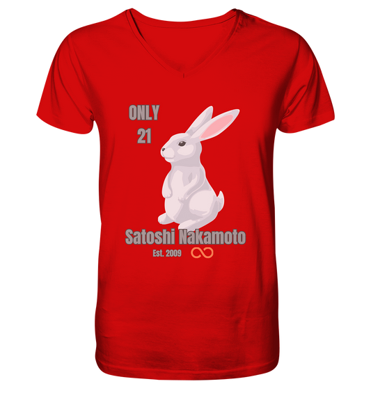 SATOSHI NAKAMOTO Est. 2009 (unendlich) - ONLY 21  - V-Neck Shirt