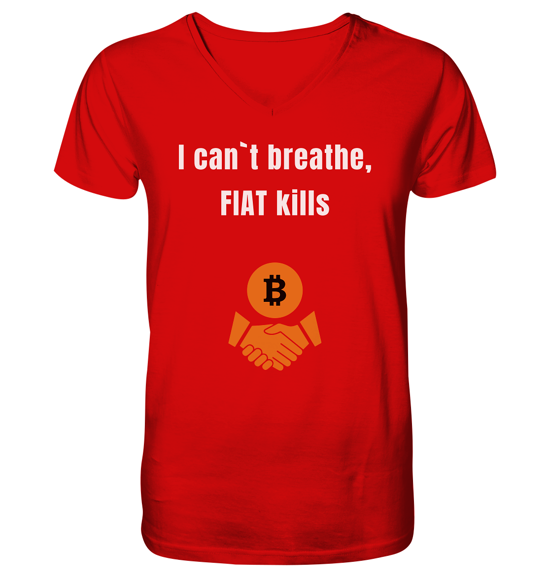 I can`t breathe, FIAT kills  - V-Neck Shirt