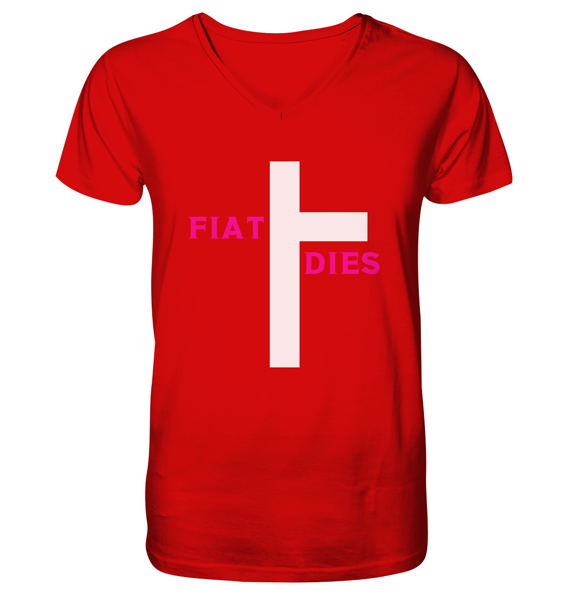 FIAT DIES  - V-Neck Shirt
