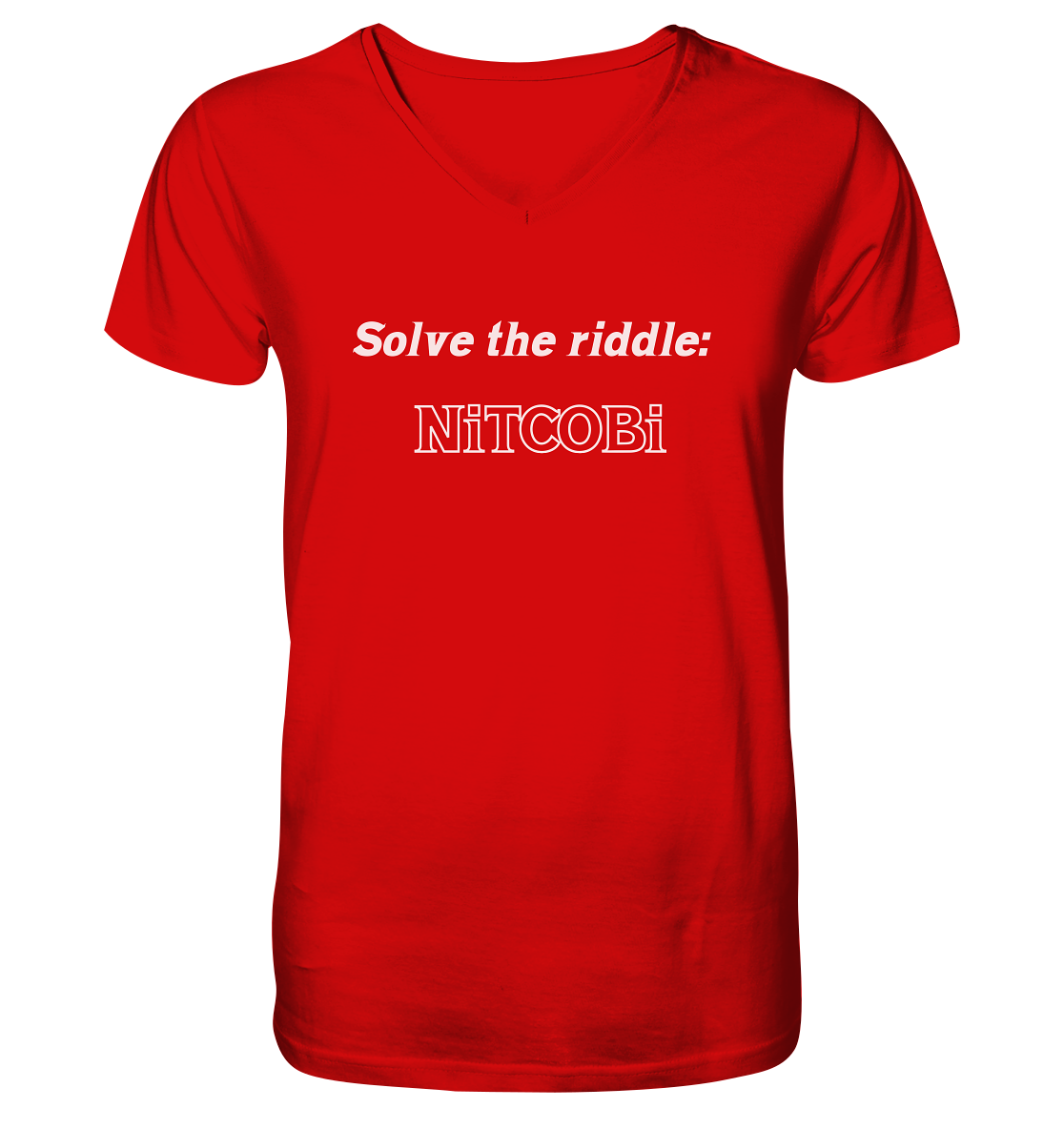 SOLVE THE RIDDLE - NiTCOBi - V-Neck Shirt