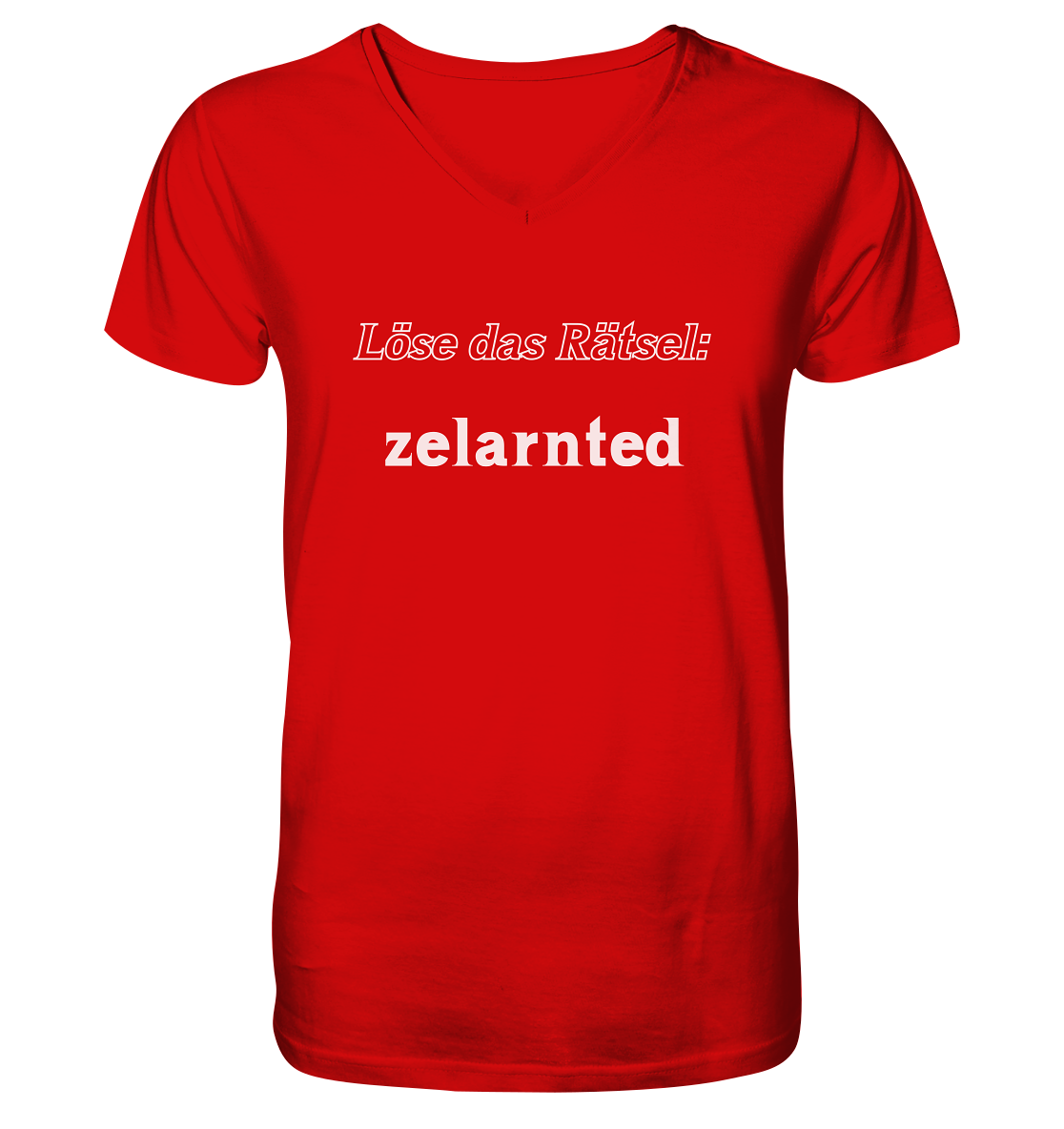 Löse das Rätsel - zelarnted - V-Neck Shirt
