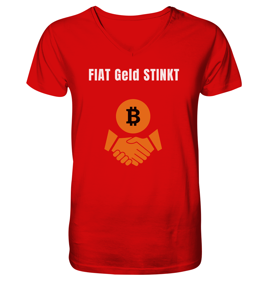 FIAT Geld stinkt - V-Neck Shirt